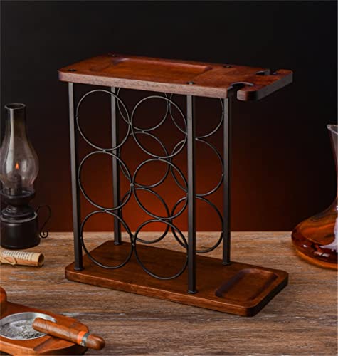 LUKEO Wine Bottle Rack Wrought Iron European Creative Wine Rack Wine Bottle Storage Rack Practical Ornaments