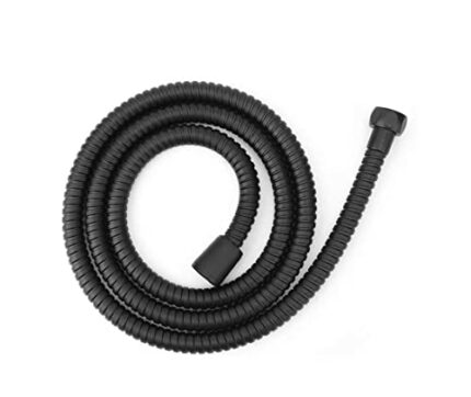 2 Meter Long Black Shower Hose Pipe Tube Stainless Steel Shower Bath Extension Replacement Part Bathroom Shower