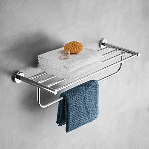 HIGOH Towel Racks,Bathroom Towel Rack Wall Mounted Towel Holder,Bath Hardware Towel Rack,Towel Holder,Nail Punched