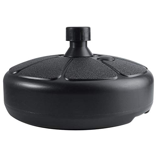 Parasol Umbrella Base Stand, Plastic Round Parasol Base for Garden Patio Umbrella Holder Sand & Water Fillable Weights Beach Outdoor Yard