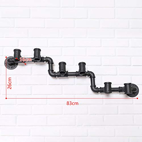 PIBM Fashion Creative Wine Cellar Distressed Wine Rack Personality Wall Decoration Vintage Storage Rack Reverse the Bottle J1111