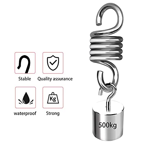 JTOOYS 2 Pieces Hammock Spring, Hardened Galvanized Steel Extension Spring for Hanging Hammock Chairs and Porch Swings Heavy Duty Spring Leisure