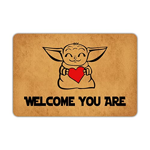 Funny Doormat Hope You Like Ms Rachel Non-Slip Outdoor/Indoor Rubber Door Mats for Front Door/Garden/Kitchen/Bedroom 23.6" x 15.7"