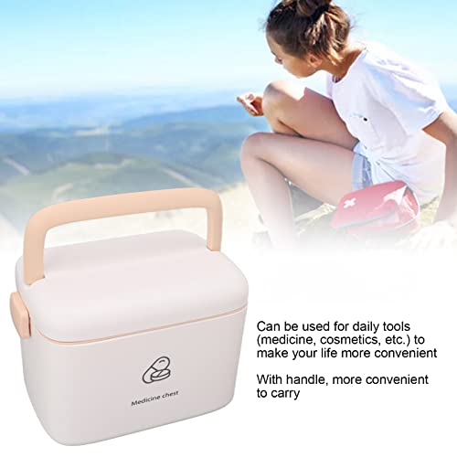 Plastic Medicine Box, Household Medicine Storage Box, Anti-aging, Large Capacity, Sturdy for Hiking and Mountaineering (Type B)