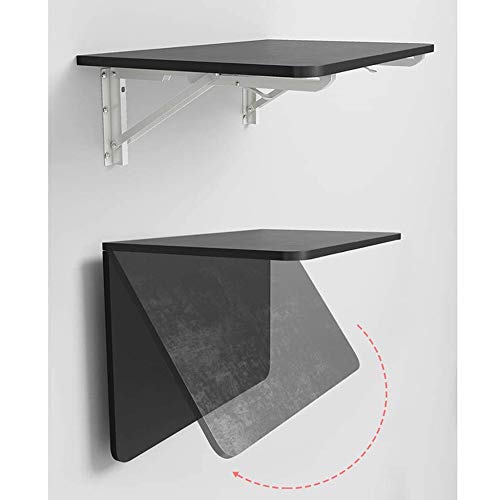 Multifunctional Wall-mounted Folding Table Home Dining Table Computer Table, Solid Wooden Wall Shelf, 60×40×16cm (L×W×H),B