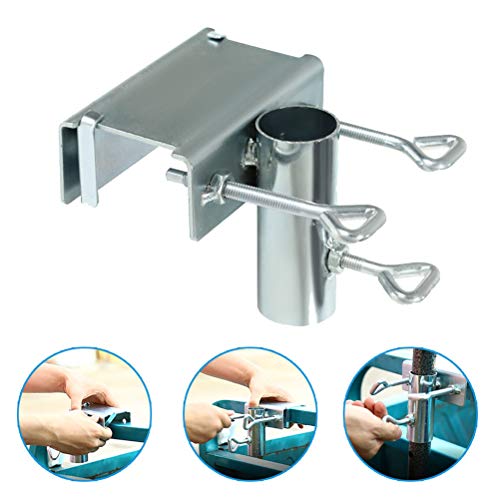 KENANLAN Heavy Duty Parasol Holder Patio Sun Umbrella Holder Fixed Clip for Balcony Railing
