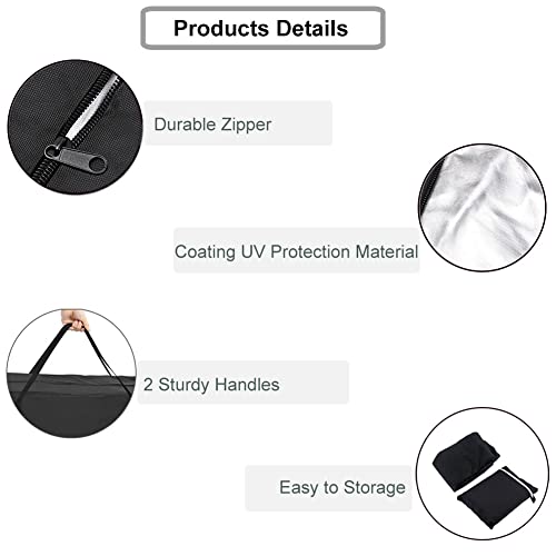 sokey Garden Cushion Storage Bag, Oxford Fabric Waterproof, Anti-UV Heavy Duty Outdoor Cushion Storage Bag,Christmas Tree Storage Bag with Carry