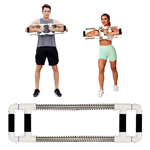 GOFITNESS Push Down Fitness Machine - Chest Expander at Home Workout Equipment, Arm Exerciser Portable Spring Resistance Exercise Gym Kit for Hom