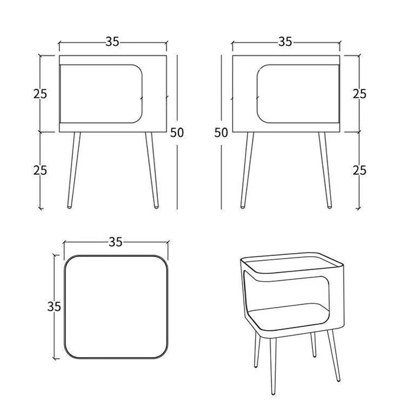 JYDQM Nightstand Bedroom Small Side Table Creative Living Room Small Coffee Table Small Corner Bedside Table