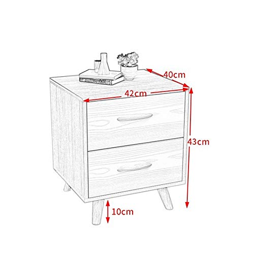 JYDQM Bedside Cabinet Mini Cabinet Simple Storage Cabinet, and Simple Double Drawer Design