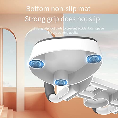 BETRAM Smart Plank Trainer, Portable Plank Abdominal Muscle Trainer, Multi-Function Timing Trainer with Timer, Home Fitness Equipment, Black whit