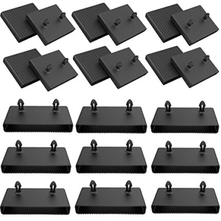 36pcs Bed Slat Holders Kits Bundles 12pcs Bed Slat Centre Caps Holders, 24pcs Side Slat Bracket (63mmx9mm Inside)for replacement Plastic Bed Slat