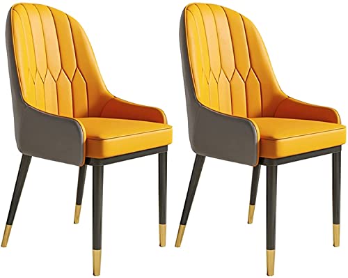 dining chair Office Reception Chairs Business Dining Chairs Set Kitchen Modern Kitchen Dining Chairs Set of 2 Water Proof PU Leather Side Chair w