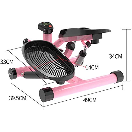 LLRYN Mini Stepper Machine, Stepper Exercise Machine with Resistance Bands and LCD Monitor Household Mini Multifunctional Exercise Equipment