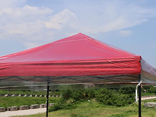 Gazebo canopy replacement covers 3m x 3m,Outdoor gazebo Waterproof Transparent Canopy,Patio Replacement Tent Top Canopy,Outdoor Garden Patio Part