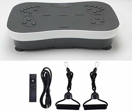 EVOLVE Vibration Plate Exercise Machine Body Slimmer (99 Levels) with Bluetooth Speakers, Exercise Home Workout Trainer, Remote Control, Magnetic