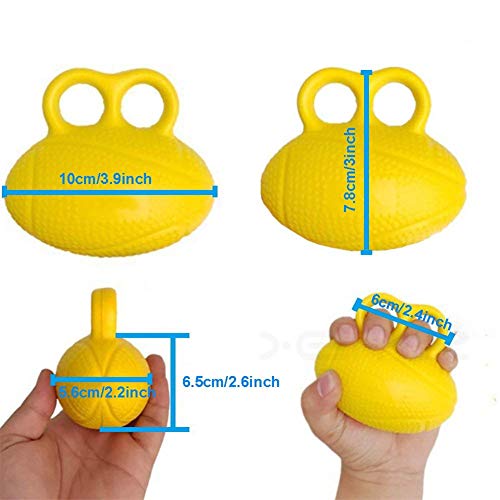 Finger Exerciser Ball, Finger Strengthener Training Silicone Squeeze Eggs, Hand Grip Strength Training, Forearm Wrist Stress Relief Ball, for Ath