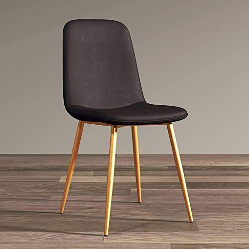 Modern Kitchen Dining Room Chairs Modern Dining Chairs Set Of 6 Kitchen Chair Lounge Barstool With Metal Legs PU Leather Seat And Backrests For L