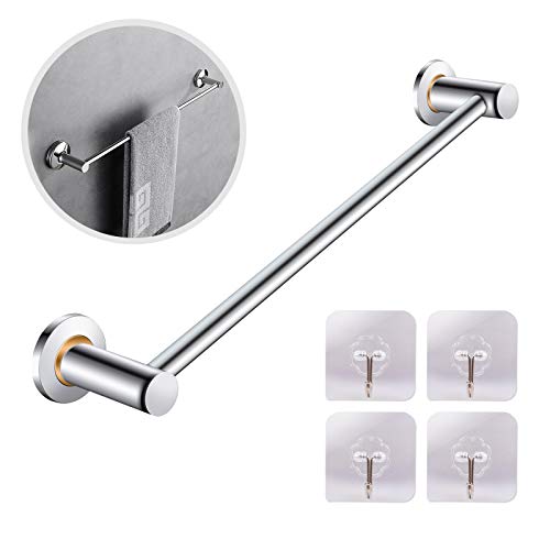 Towel Rail-40cm Stainless Steel Bath Towel Holder,Brushed Hand Towel Holder Hanger Rail Organizer Rack Bar Bathroom Accessories for Bathroom Hard