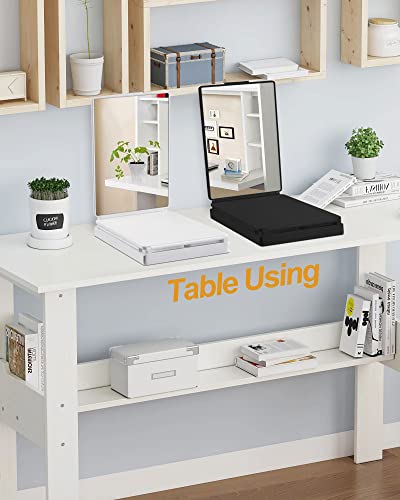 5 Way Mirror, Barber Mirror for Self Hair Cutting, 360° Mirror for Men Shaving, Makeup Mirror with Height Adjusta for Braiding Hair Styling Dye H