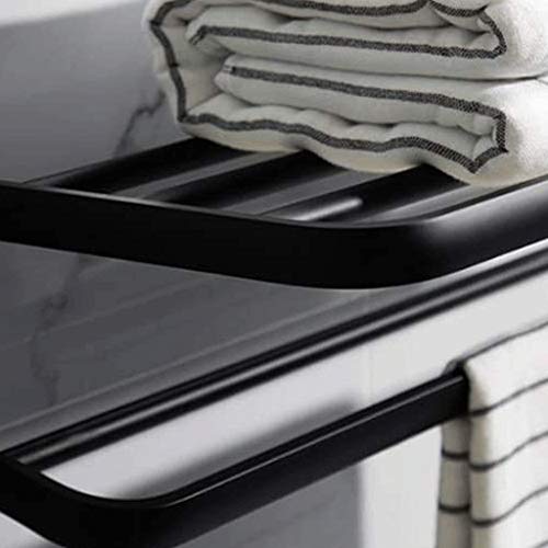N/A Matte Black Towel Bar for Bathroom Kitchen Hand Towel Holder Dish ,Bathroom towel rack