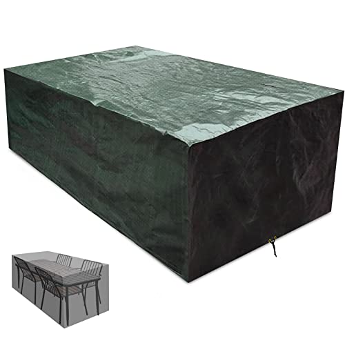 RICHIE Garden Furniture Covers Waterproof Garden Table Covers, 170x95x70cm Garden Covers Waterproof Breathable Polyethylene Outdoor Furniture Cov