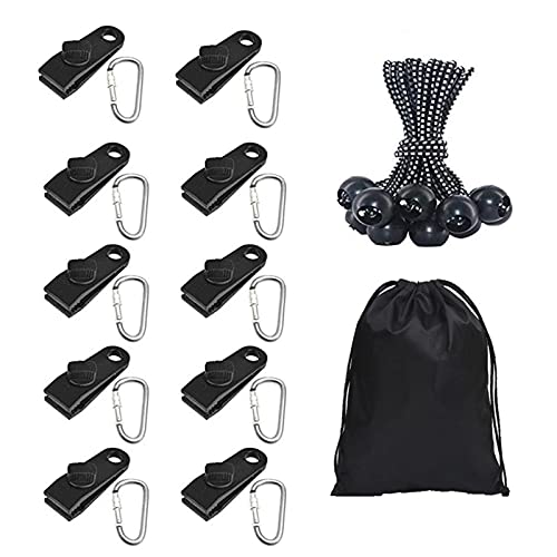tulipde Sun Shade Sail Fixing Kit, Awning Attachment Set, Tarp Clips Set for Square and Rectangle Sun Shade Sails Installation for Awning Camping