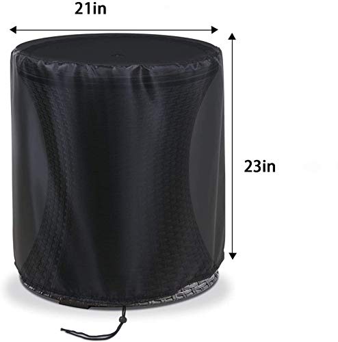 TheElves Patio Cooler Bar Table Cover for Keter 7.5-Gal Cool Bar Table, Outdoor Patio Round Beer Cooler Table Cover, Waterproof Barrel Cool Bar T