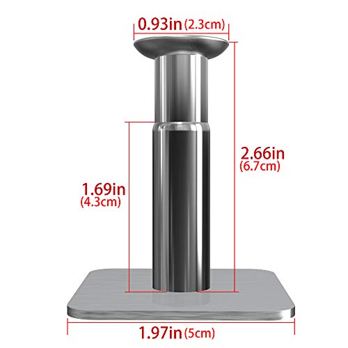Geekria Extensible Headphone Wall Mount, Stainless Steel Stick-On with 3M Adhesive Hooks Under Desk, Stick on Smooth Wall, Dual Headset Hanger Mo