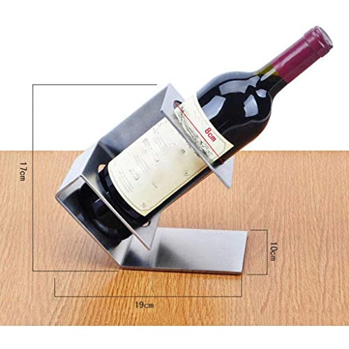 NEOCHY Stainless Steel Wine Rack - Creative Wine Rack Wine Cabinet Decoration