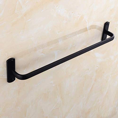 N/A Black Towel Rack, Space Aluminum Towel Rack Bathroom, Bathroom Towel Rack Single Pole, Total Length 39 Cm - Towel Rack