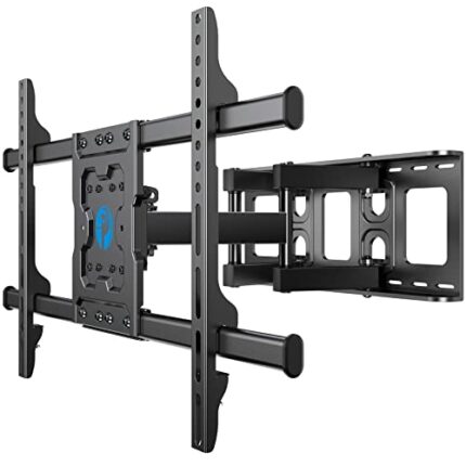 Pipishell TV Wall Bracket for Most 37-75 Inch TVs, Swivels Tilt TV Bracket with Max VESA 600x400mm, Full motion TV Wall Mount Hold Up to 60kg
