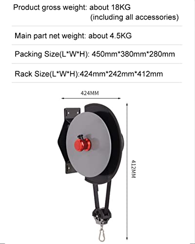 Wall-mounted Eccentric Flywheel Training Equipment, Variable Resistance Centrifuge pully Trainer, Home Gym Strength Training Equipment with Acces
