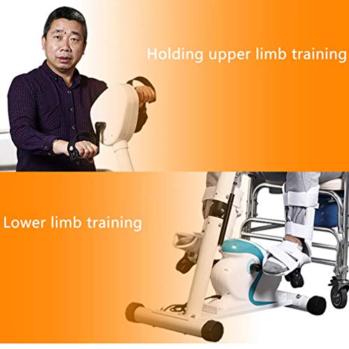 LUNEZY Pedal Trainer Electronic Physical Therapy Rehabilitation Stationary Fitness Bike,Arm and Leg Exerciser Machine for Handicap Disabled Strok