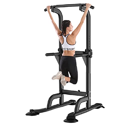 HOBEKRK Strength Training Pull-Up Bars Dip Stands Dip Station Gym Slim Heavy Duty Dip Bars Pull Ups at Home Chin Up Bar Single Parallel Bars Mult