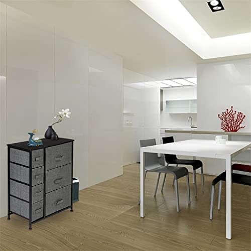 FGHOEV Fabric Drawer Organizer 7 Dressers Chest of Drawers Grey Bedroom Set Foldable Closet Organizer for Clothes Underwear Furniture