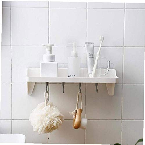 N/A Towel rack - Towel Bar Single Rod Towel Rack with Hook Wall Mount Bathroom Towel Holder