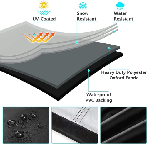 Patio Hanging Chair Covers, OUTTDID Egg Swing Cocoon Chair Cover with Zipper , Rocking Chair Cover, Swing Seat Chair Cover with Drawstring Zipper