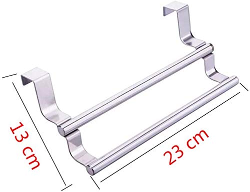 KNOXC Towel Racks,Towel Bar Towel Bar Stainless Steel Towel Hanger Kitchen Cabinet Door Pillow Bathroom Cabinet Seamless Nail-Free Hook Rod Balco