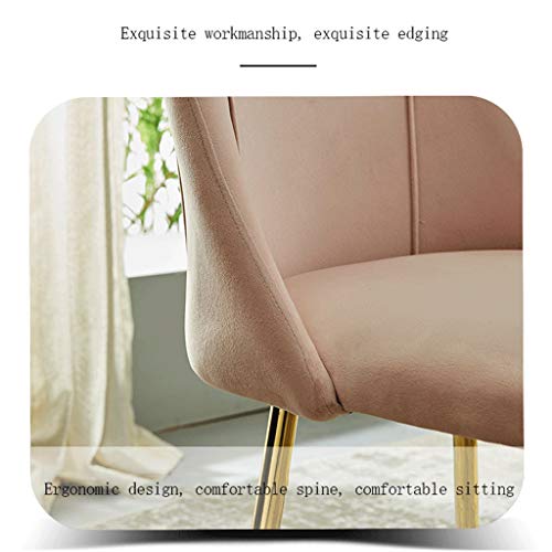 Modern Kitchen Dining Room Chairs Velvet Dining Chair with Metal Legs Velvet Seat And Backrests Kitchen Living Room Lounge Counter Chairs (Color