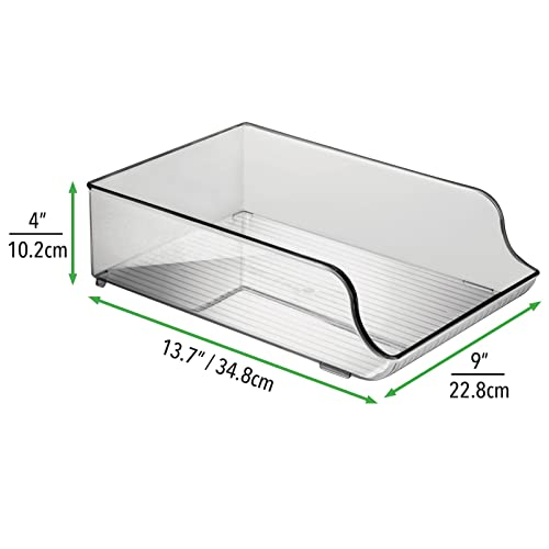 mDesign Plastic Bottle Rack - Bottle Holder - Wine Bottle Holder - Wine Bottle Storage - Water Bottles and Other Drinks - for Worktop or Kitchen