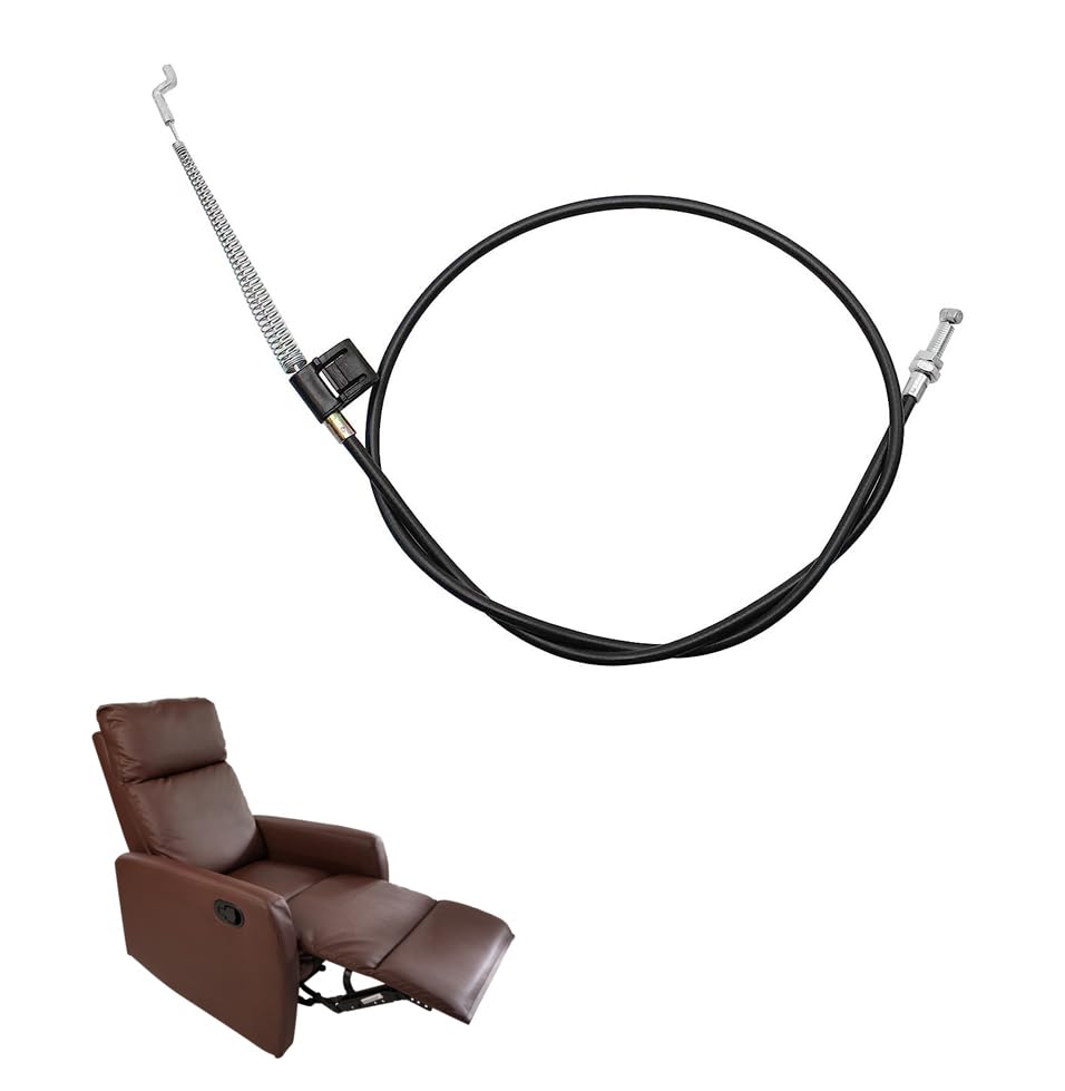 jeufun 1 Pcs Metal Recliner Replacement Parts Cable,Universal Recliner Cable Pull Handle Replacement Parts Chair Cable,Sofa Chair Couch Release L