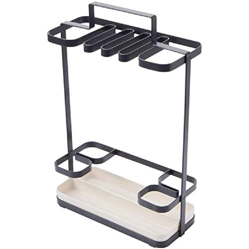MiroDo Umbrella Stands Umbrella Stand Metal Handle Drip Tray Home Office Lobby Decorative Storage Rack Walking Stick Storage Bin Stand (Color : W
