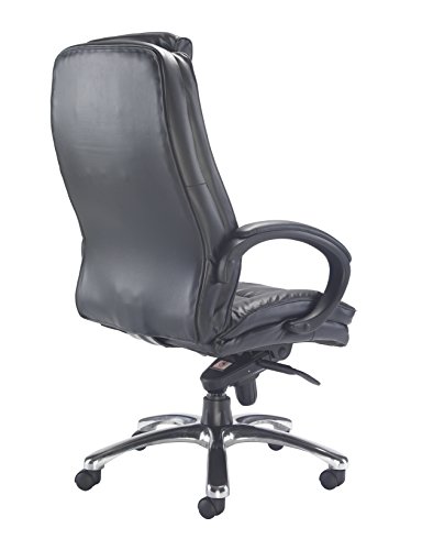 Office Hippo Executive Leather Faced Chair, Black