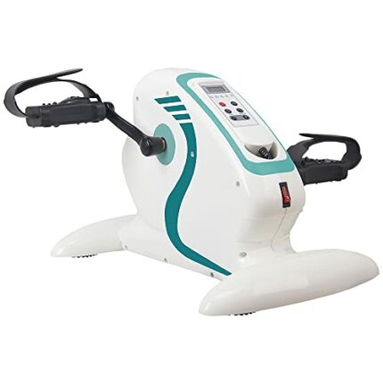 Electric Motorised Mini Exercise Bike - Digital Display - Variable Resistance - 12 Speed Settings - Remote Control - Home Rehabilitation Fitness