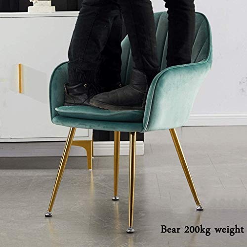 Kitchen Dining Room Furniture Chairs Dining Chairs Velvet Armchairs With Legs And Metal Back For Living Room Bedroom Kitchen Furniture (Color : P