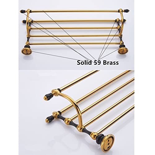 HIGOH Towel Racks, Bathroom Towel Rack Wall Mounted Towel Holder,Bathroom Accessories Solid Brass Towel Rack,Towel Holder,Bathroom Shelf,Bath Har