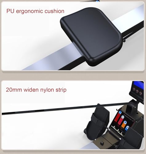 HAWEWE Hydraulic Rowing Machine Foldable Rower 12 Resistance Adjustable Cardio Equipment For Home Use With LCD Monitor Home Gym 330lbs Weight Cap