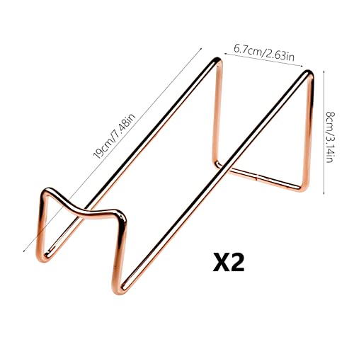 JLNGTHONG 2 Pcs Wine Bottle Holder Creative Metal Red Wine Rack Stainless Steel Single Wine Racks Free Standing Small Wine Rack Tabletop Water Bo