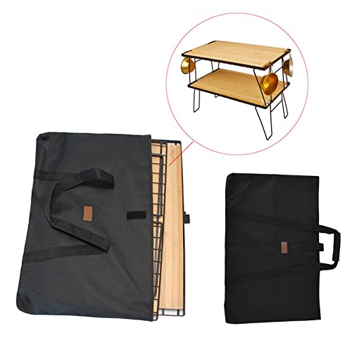Foldable Table Storage Bag, Oxford Storage Bag with Sponge Interlayer Large Capacity Waterproof Picnic Table Storage Bag Multifunctional Outdoor